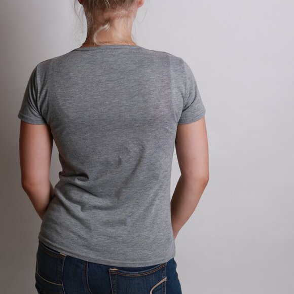 Sorry I'm Late I didn't want to come Gray Short Sleeve T-Shirt Small Women - Picture 4 of 4